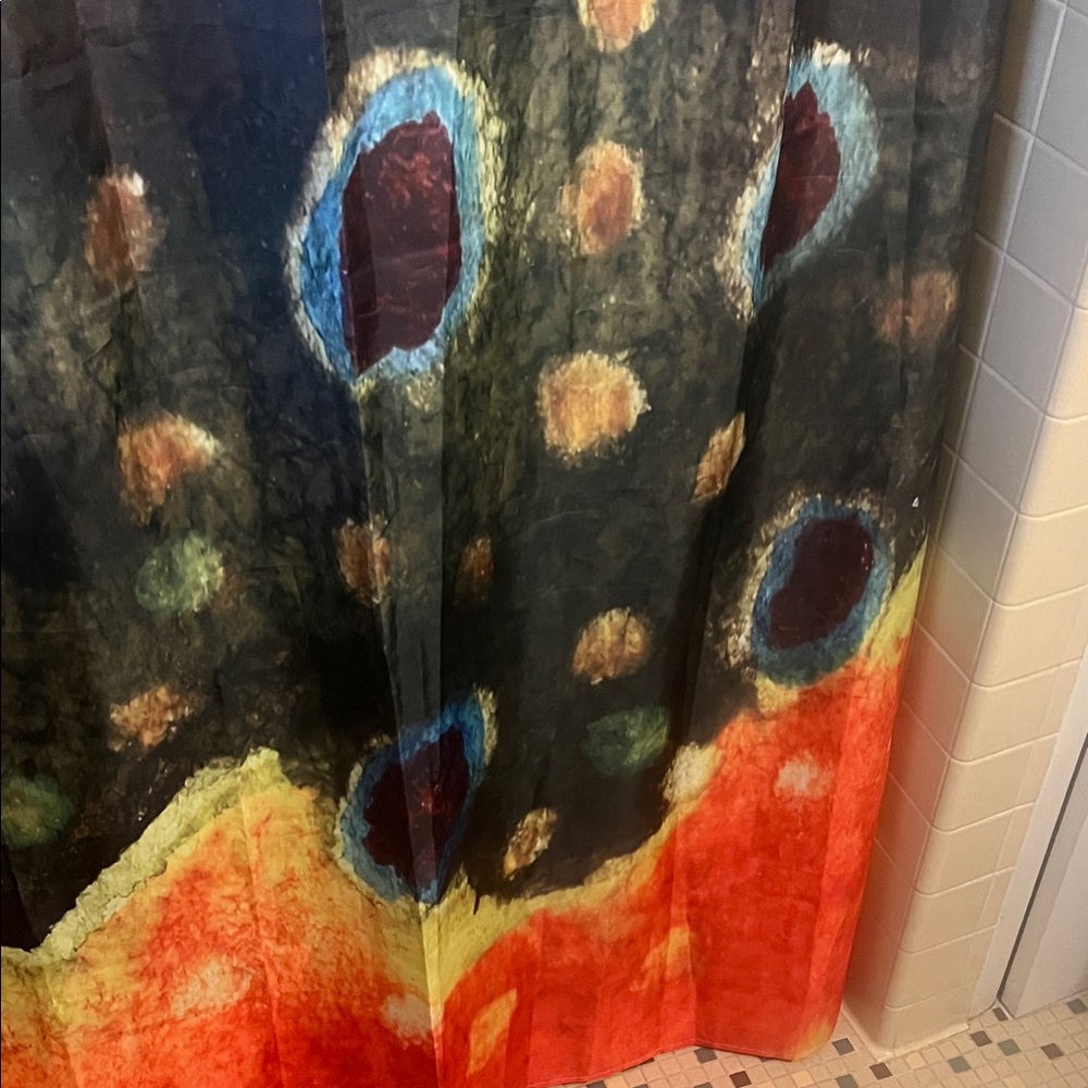 Colorful Trout themed Shower Curtain
